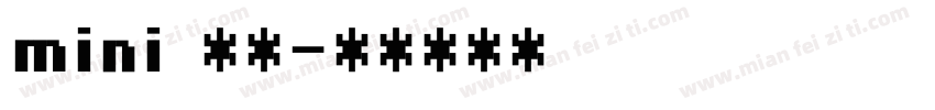 mini 小黑字体转换